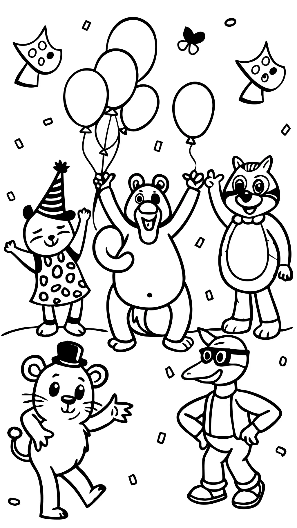 funny coloring page